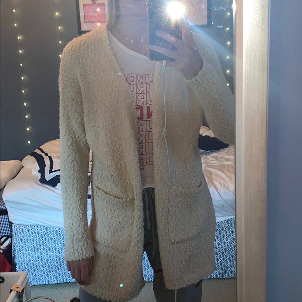 Cozy popcorn sweater